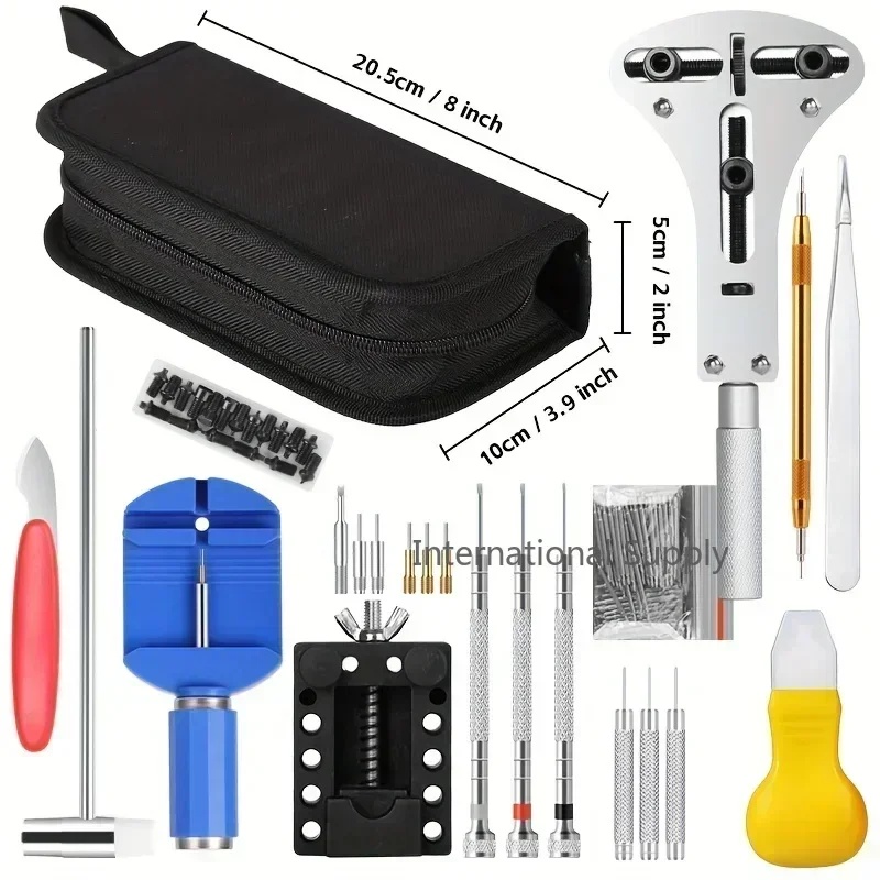 Spring Bar Tool Set - ชุดเครื่องมือซ่อมนาฬิกาแบบมืออาชีพ 147 ชิ้น พร้อมเครื่องมือเปิดฝาหลังนาฬิกาและเครื่องมือถอดสปริงบาร์ สำหรับงานซ่อมนาฬิกา