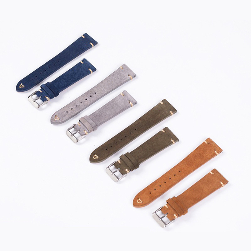 สายนาฬิกาหนังนิ่ม20มม. 22มม. เ - Suede Strap Watch บทวิจารณ์และราคา