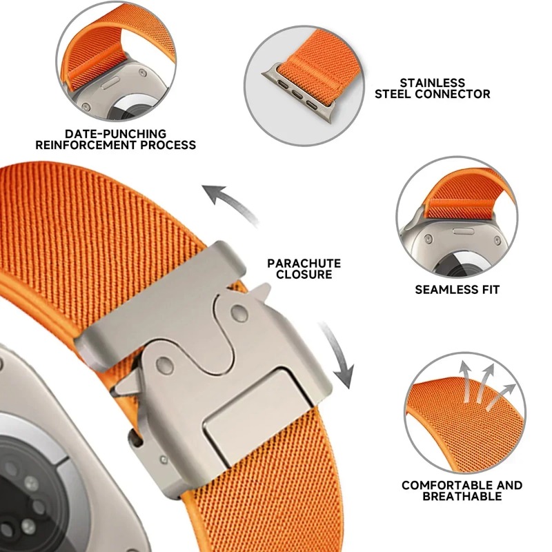 สำหรับ Apple Watch Ultra 4/3/2 - Parachute Strap Elastic บทวิจารณ์และราคา