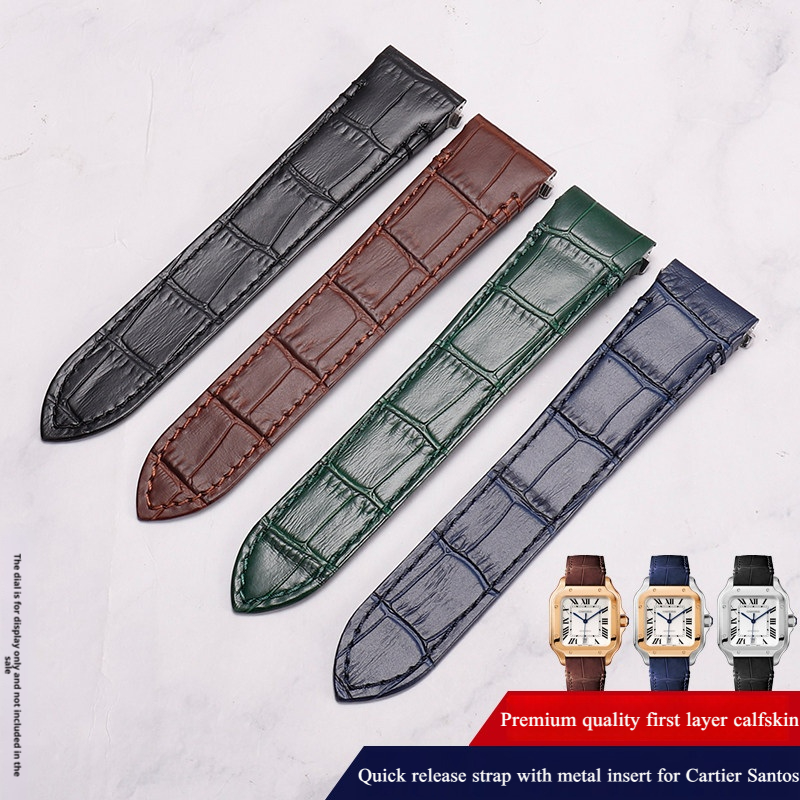 สายนาฬิกาหนังวัวคุณภาพสูงสำหรั - Cartier Watch Tank บทวิจารณ์และราคา