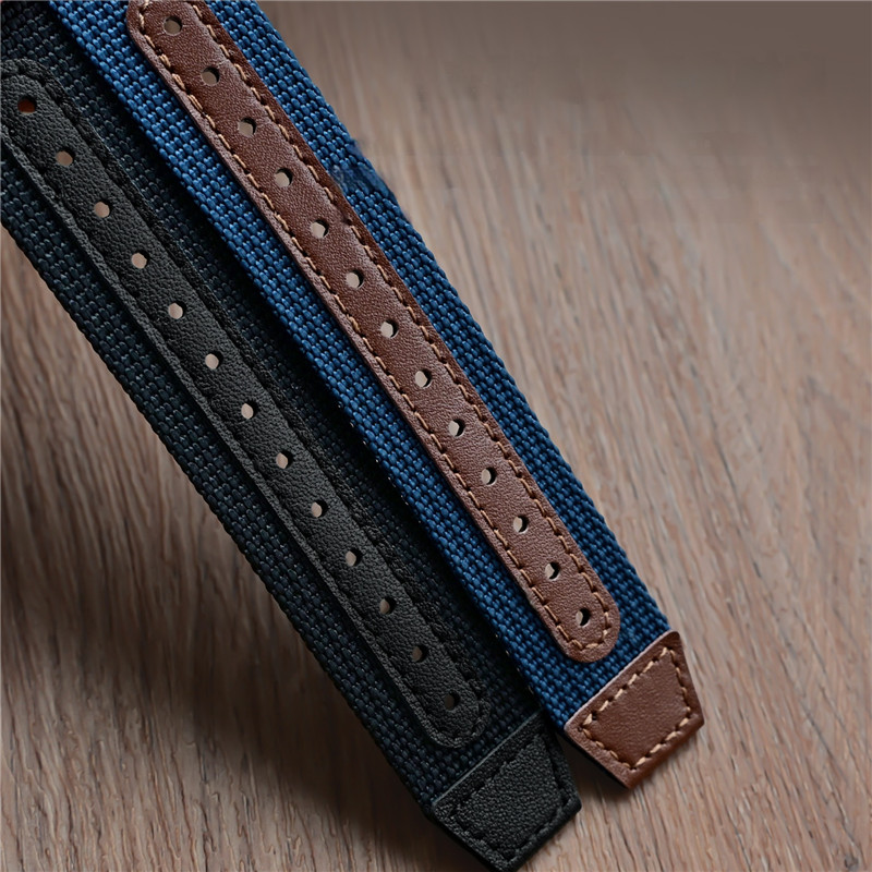 สายนาฬิกาไนลอนแบบมีซี่โครง 20  - Suede Strap Watch บทวิจารณ์และราคา