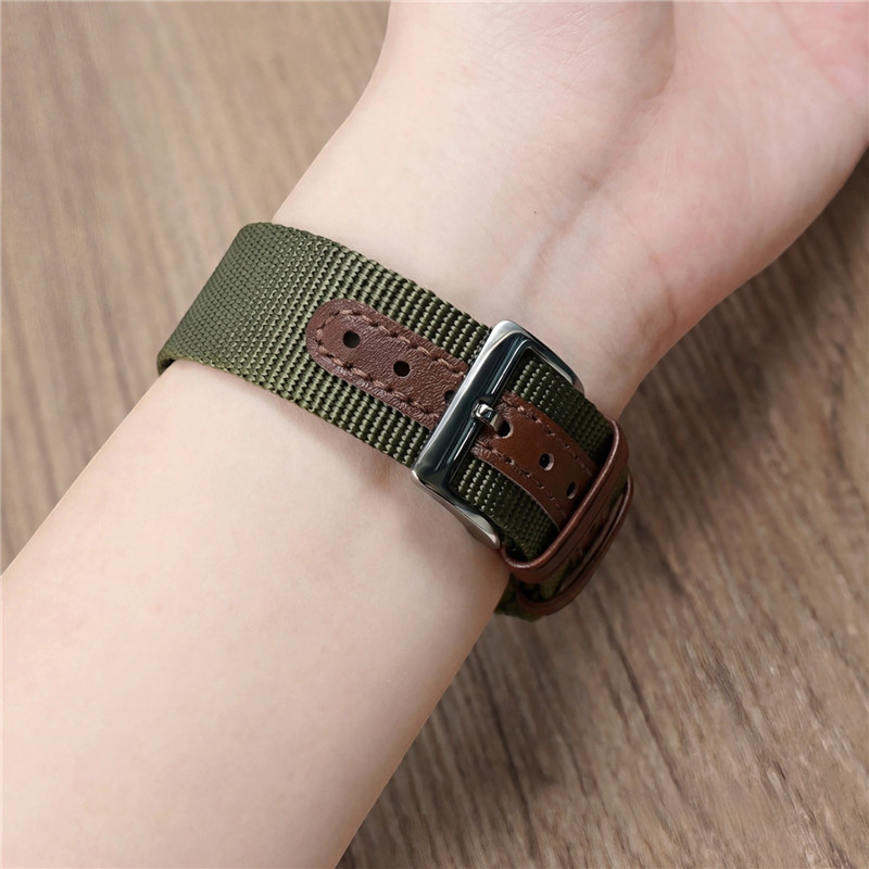 สายนาฬิกาไนลอนแบบมีซี่โครง 20  - Suede Strap Watch บทวิจารณ์และราคา