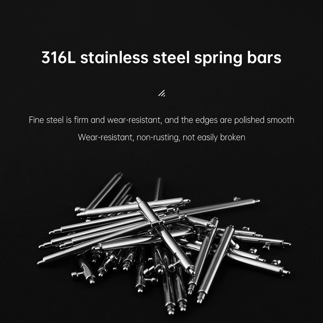 Maikes 316L สแตนเลสสตีลนาฬิกาส - Curved Spring Bar บทวิจารณ์และราคา