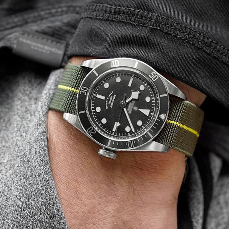 สายนาฬิกาข้อมือไนลอนนิ่มกันน้ำ - Nato Strap Nylon บทวิจารณ์และราคา