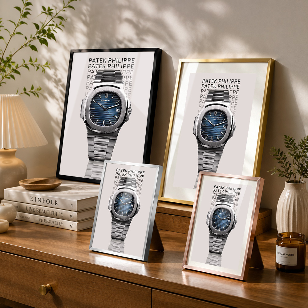 ภาพพิมพ์กรอบโลหะ Patek Philipp - Patek Philippe Watch Nautilus บทวิจารณ์และราคา