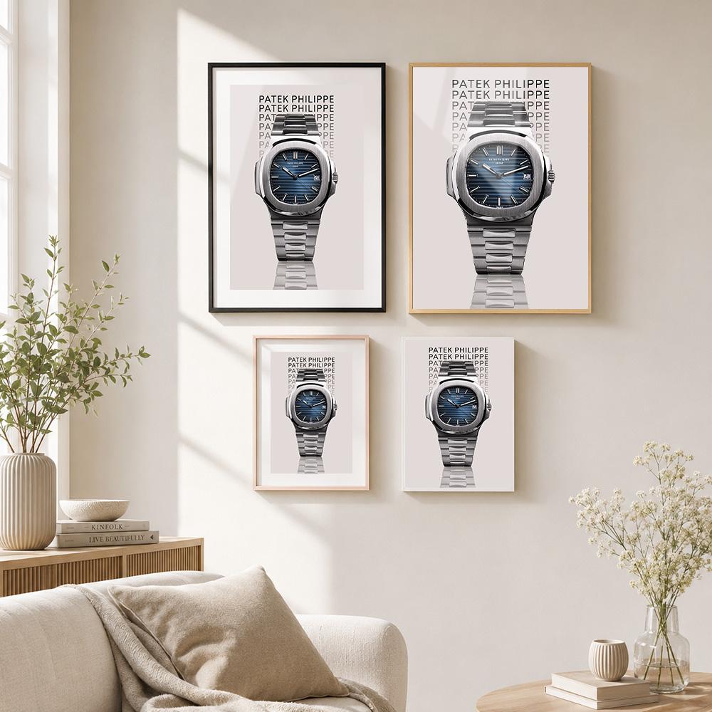ภาพพิมพ์กรอบโลหะ Patek Philipp - Patek Philippe Watch Nautilus บทวิจารณ์และราคา