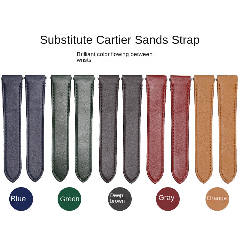 21 มม. 19 มม. สายนาฬิกาหนังวัว - Cartier Watch Tank บทวิจารณ์และราคา