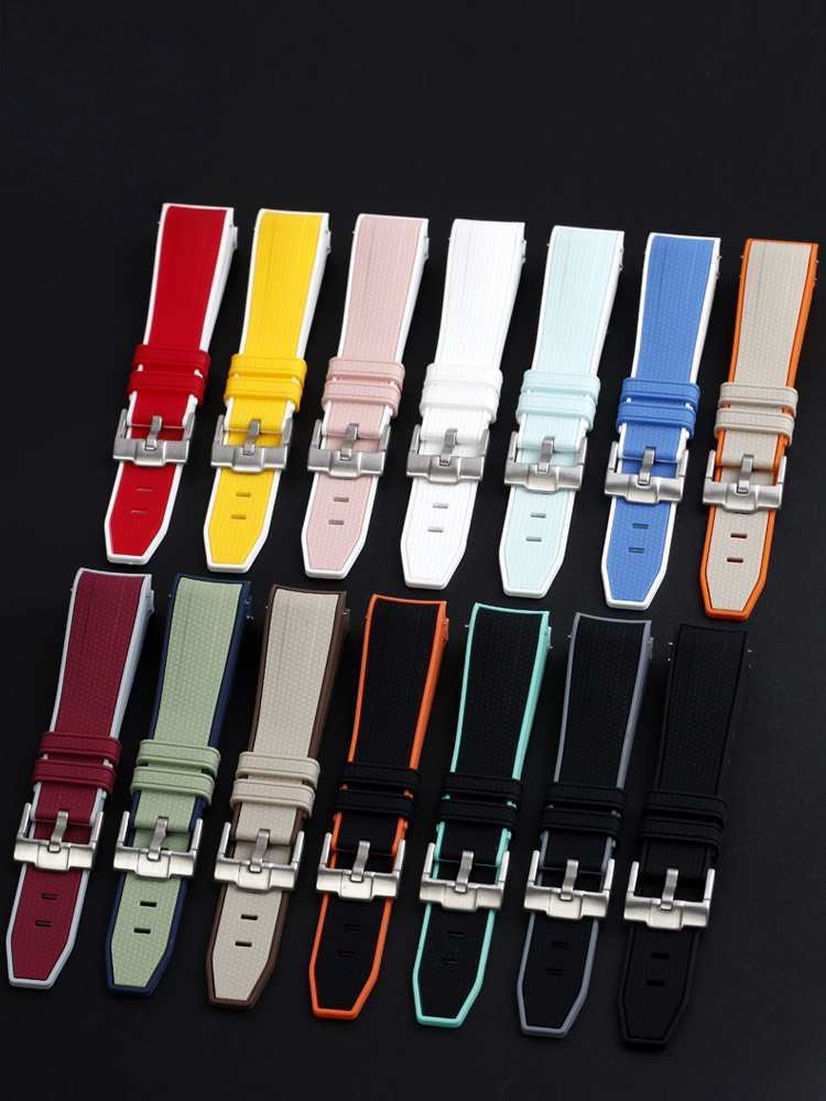 สายนาฬิกาข้อมือยางแบบปลดเร็ว ส - Suede Strap Watch บทวิจารณ์และราคา