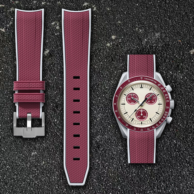สายนาฬิกาข้อมือยางแบบปลดเร็ว ส - Suede Strap Watch บทวิจารณ์และราคา