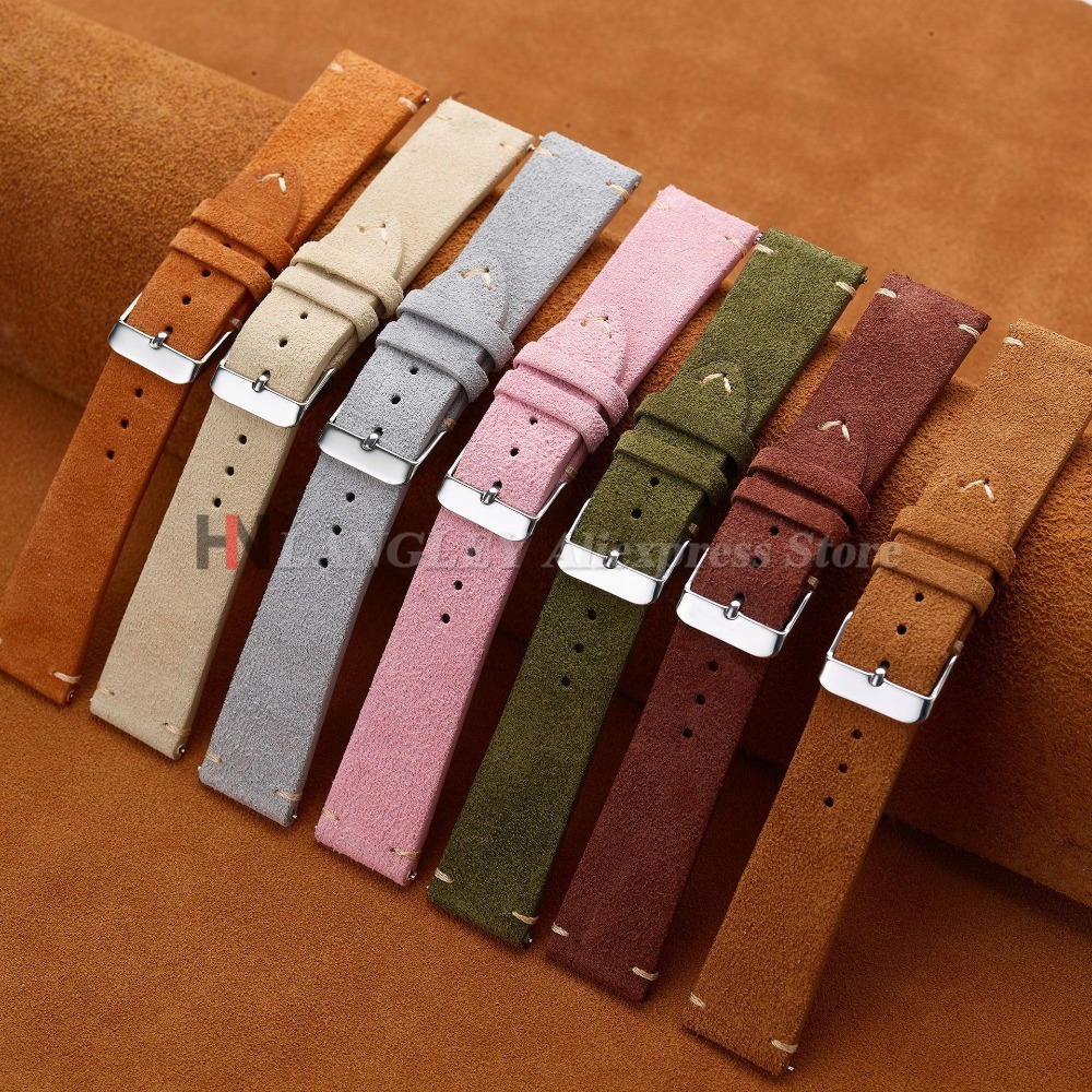 สายนาฬิกาหนังกลับนุ่ม ขนาด 14/ - Suede Strap Watch บทวิจารณ์และราคา