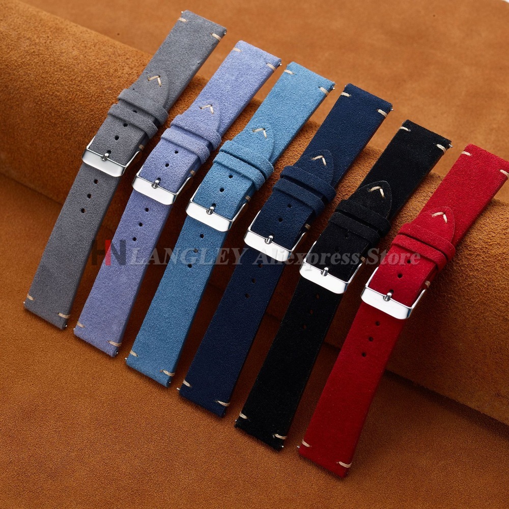 สายนาฬิกาหนังกลับนุ่ม ขนาด 14/ - Suede Strap Watch บทวิจารณ์และราคา