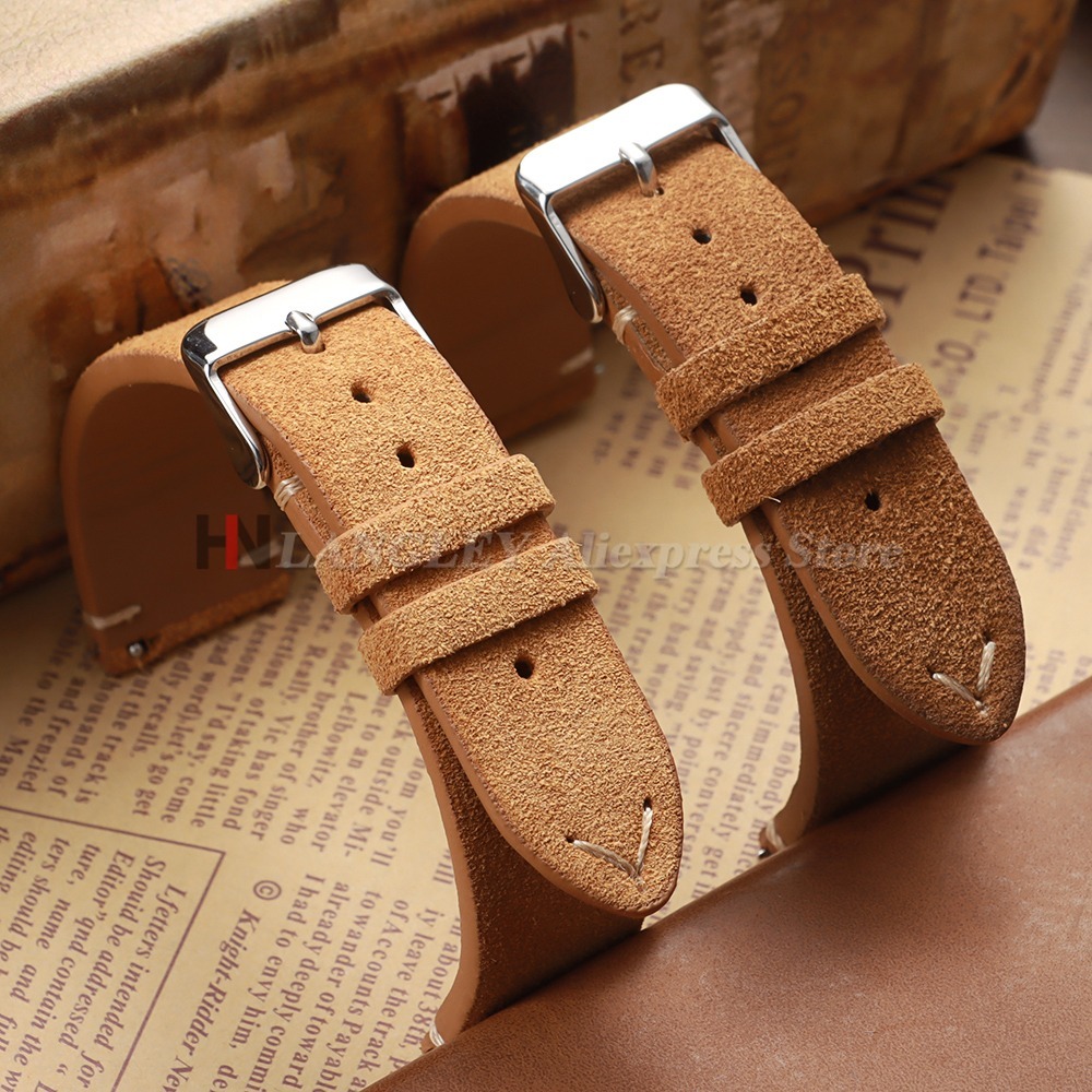 สายนาฬิกาหนังกลับนุ่ม ขนาด 14/ - Suede Strap Watch บทวิจารณ์และราคา