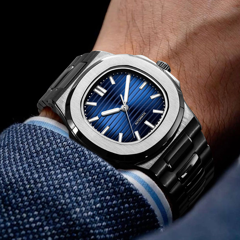 นาฬิกาข้อมือผู้ชาย MACARLON 43 - Patek Philippe Watch Nautilus บทวิจารณ์และราคา